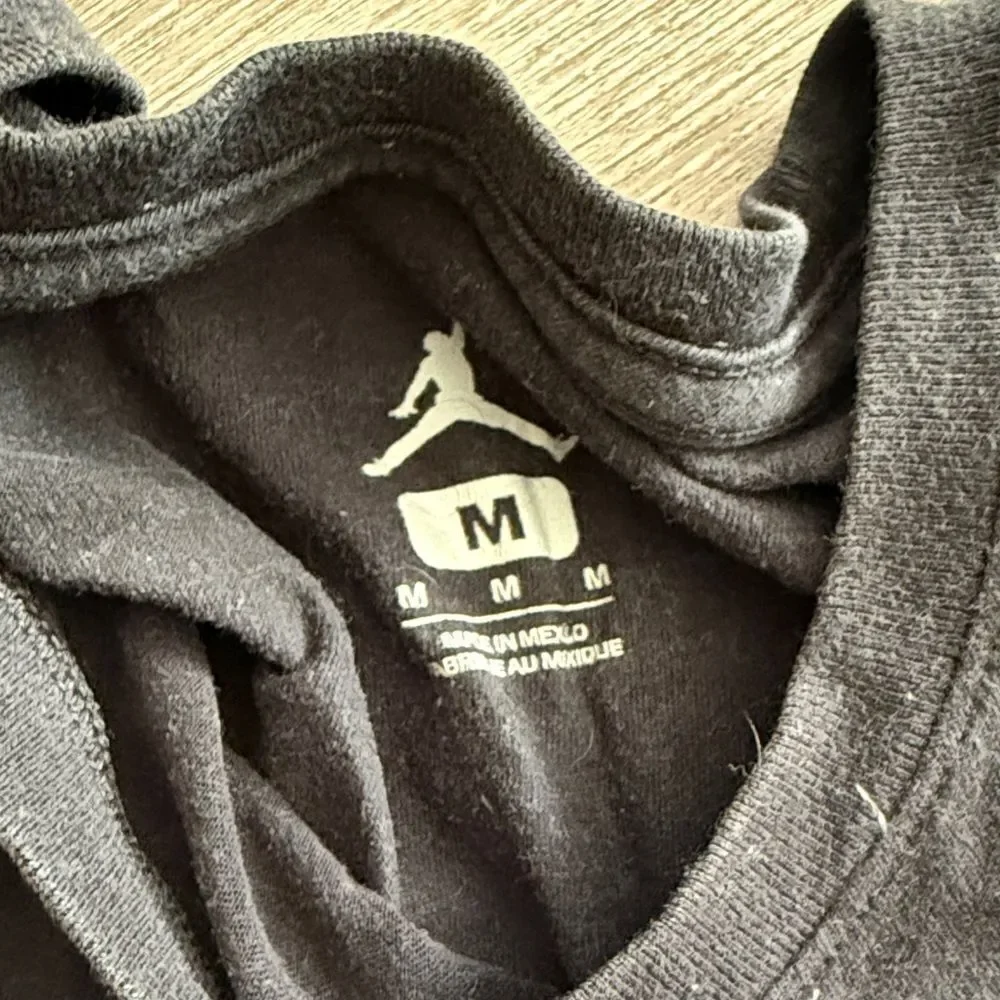Jordan Black T-Shirt with Red Jumpman Logo